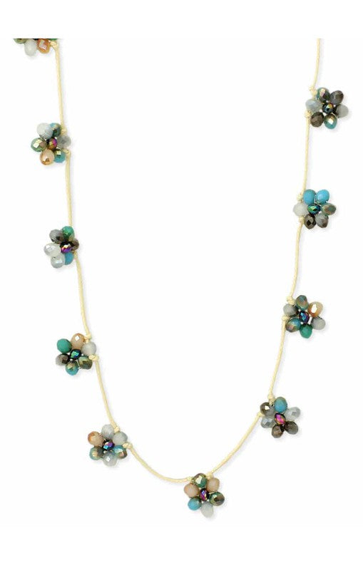 Delicate flower necklace