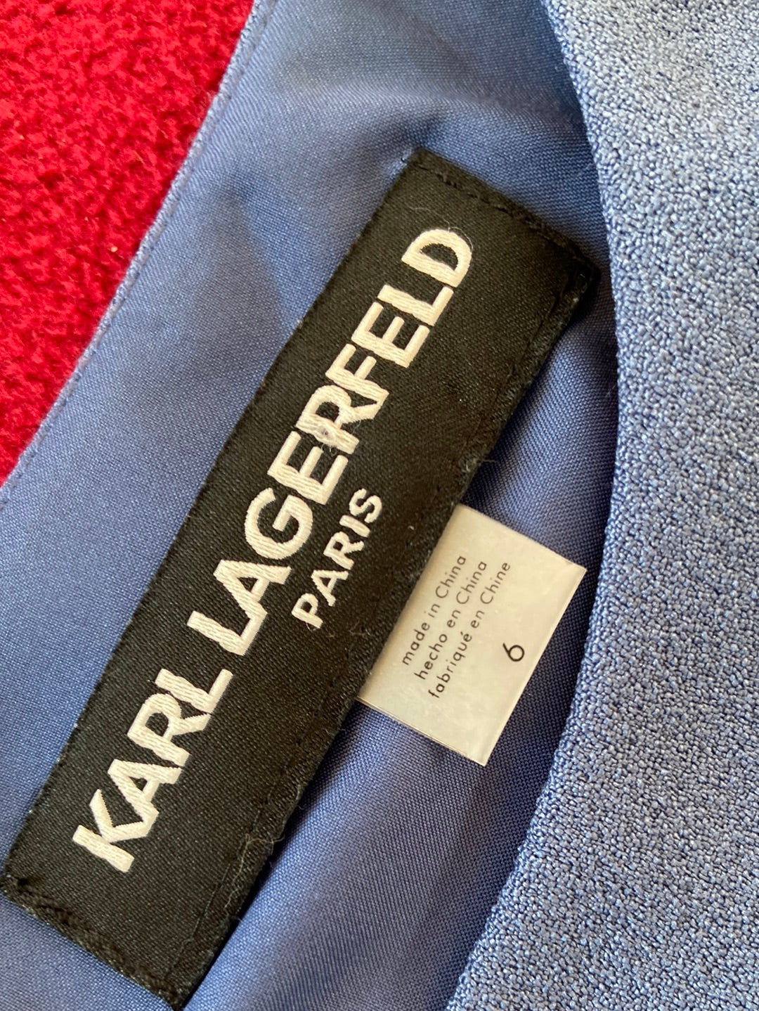 BLUE BEAUTY Karl Lagerfeld Dress Size 6