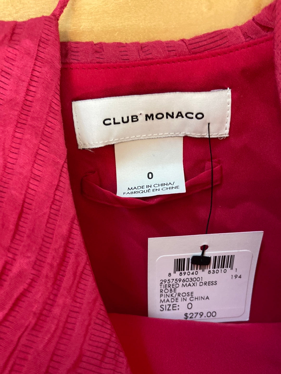 FLIRTY & FUN Club Monaco Pink Dress Size 0