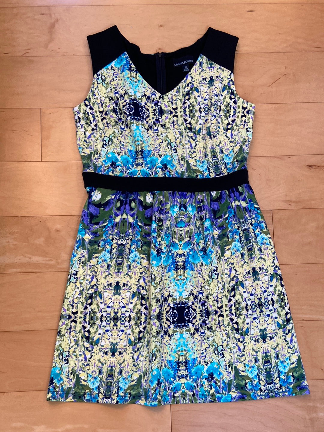 ABSTRACT FLORAL Cynthia Rowley Dress Size 12