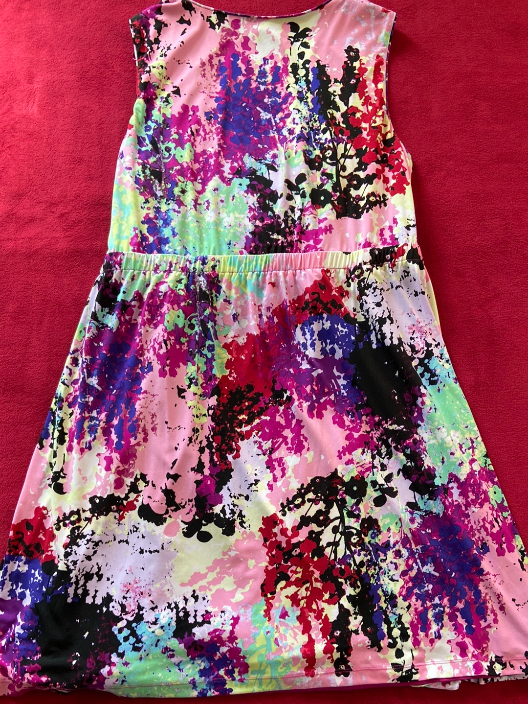 ABSTRACT FLORAL Donna Ricco Dress Size 18