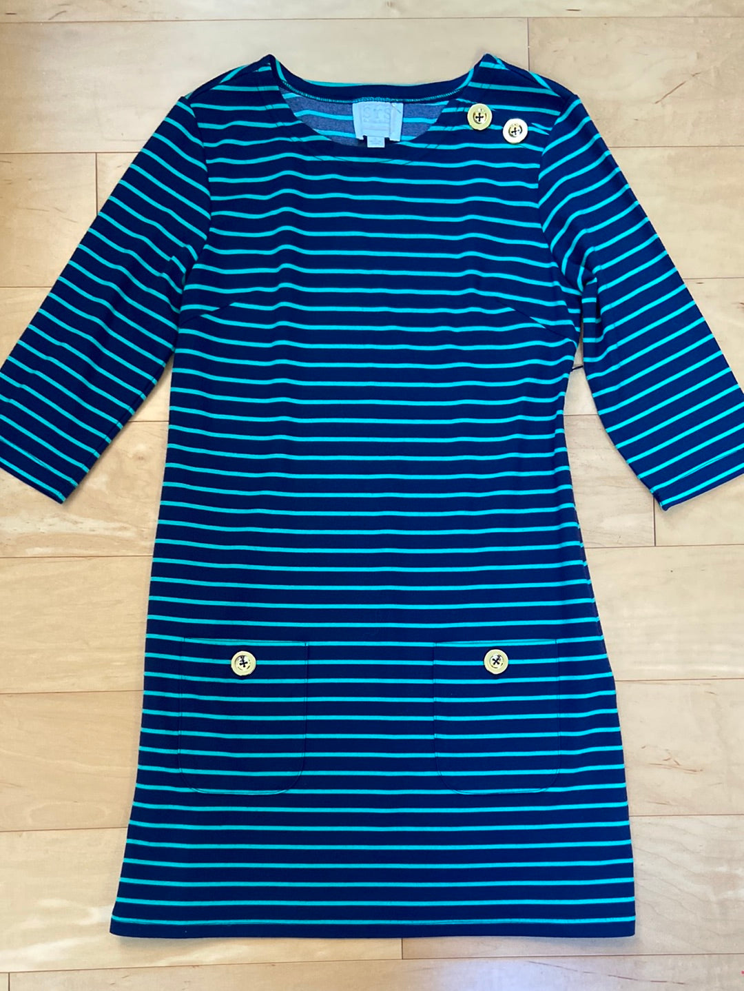 SWEET SHIFT Sail to Sable Navy Dress Size S