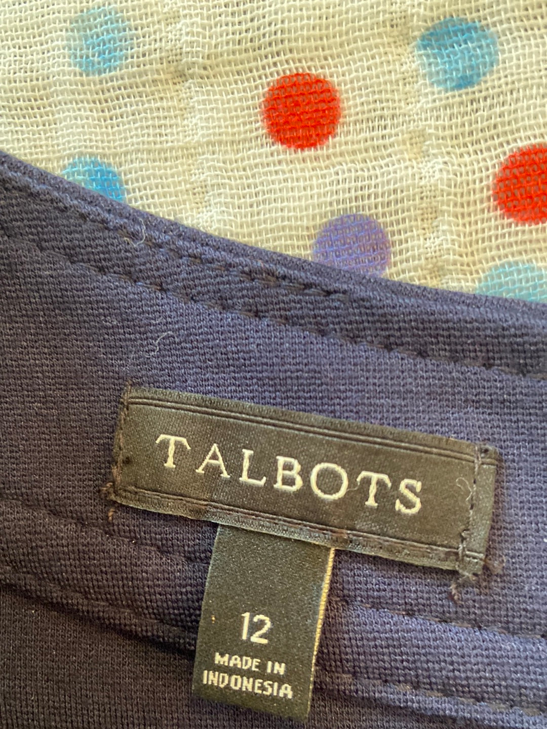 BLUE BEAUTY Talbots Size 12