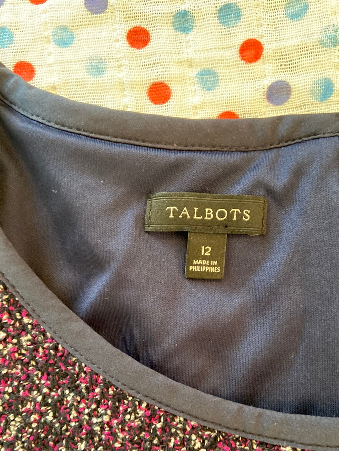 SPECKLED SWEATER DRESS Talbots Dress Size 12