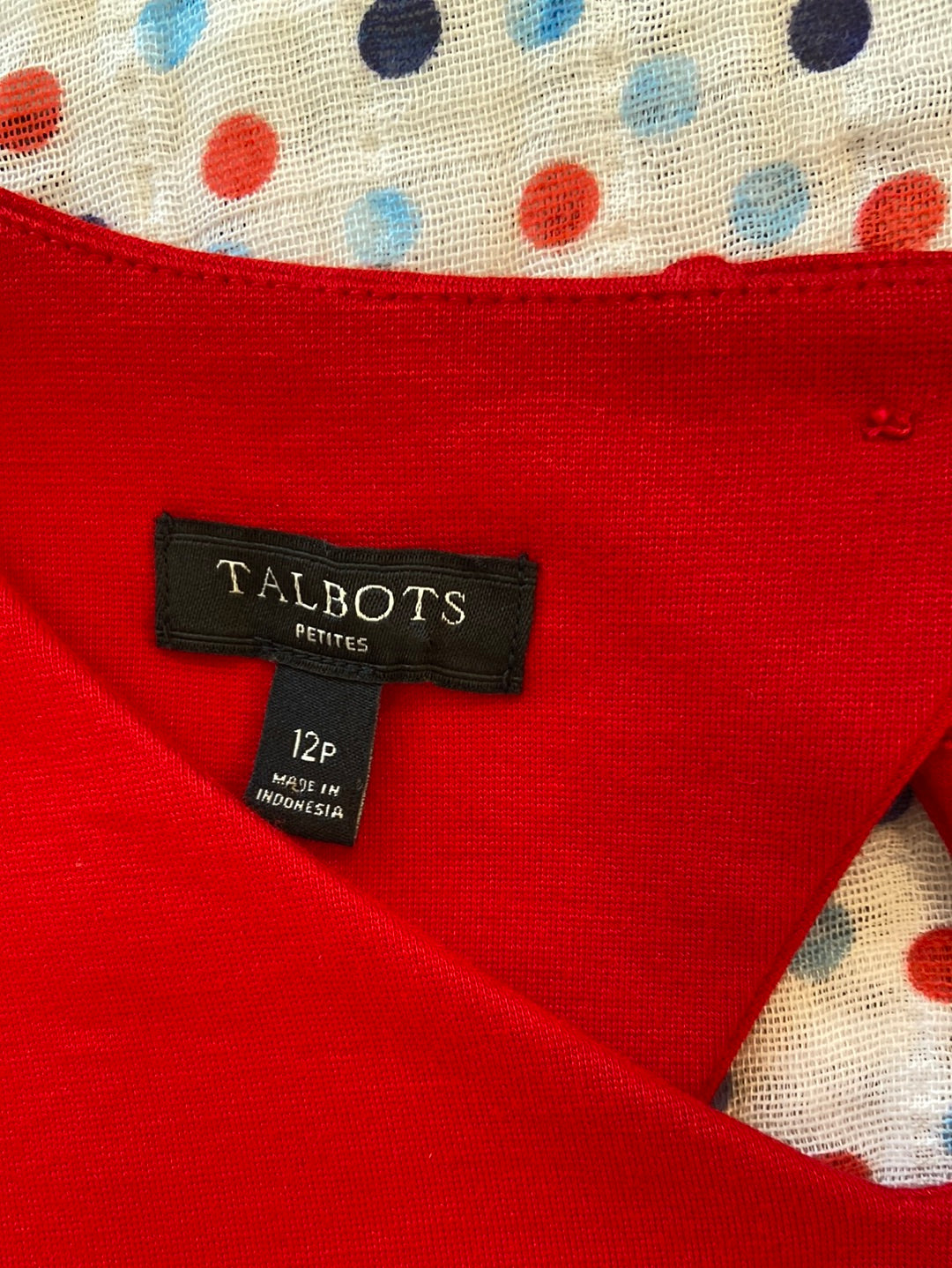 RAVISHING RED Talbots Size 12P